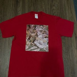 SUPREME money t-shirt , medium